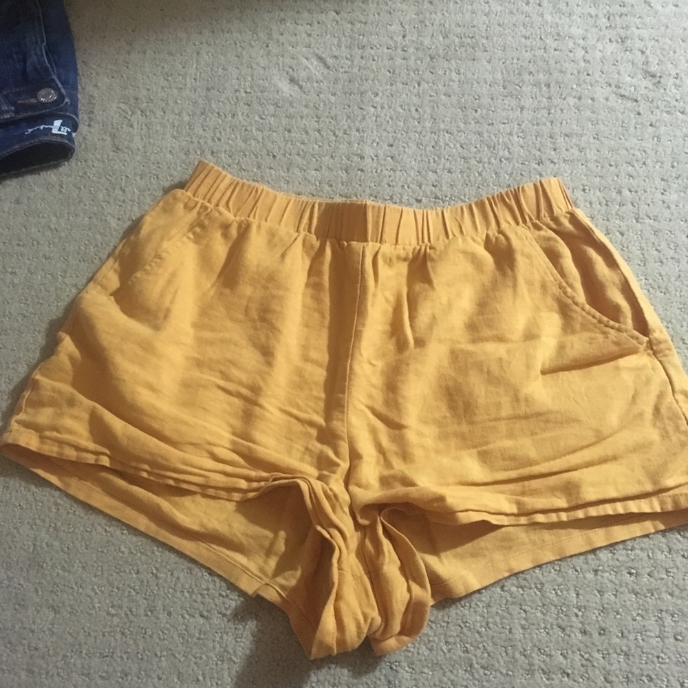 Comfy yellow shorts